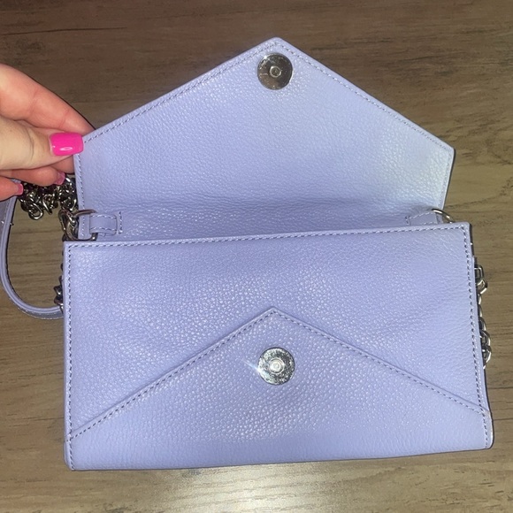 Rebecca Minkoff Leather Studded Wallet on a Chain Used - Picture 8 of 9